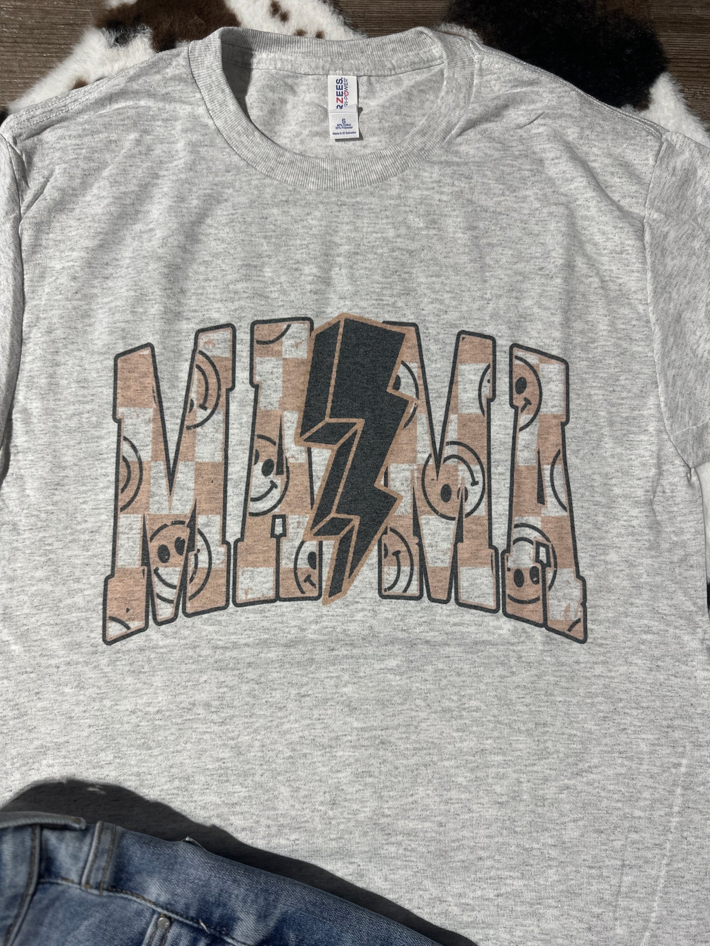 Mama Smiley Bolt Tee