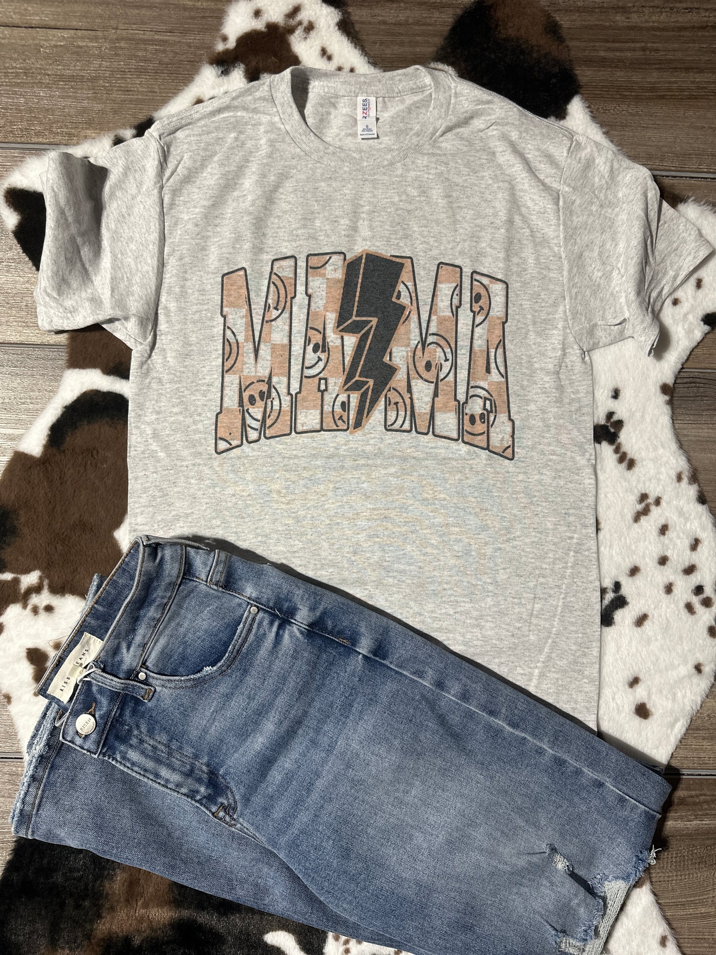 Mama Smiley Bolt Tee