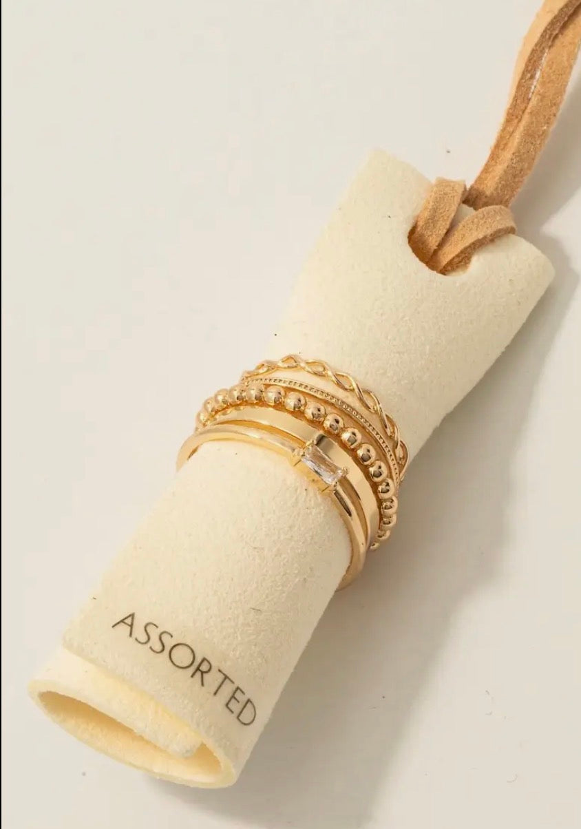 Mixed Band Ring set