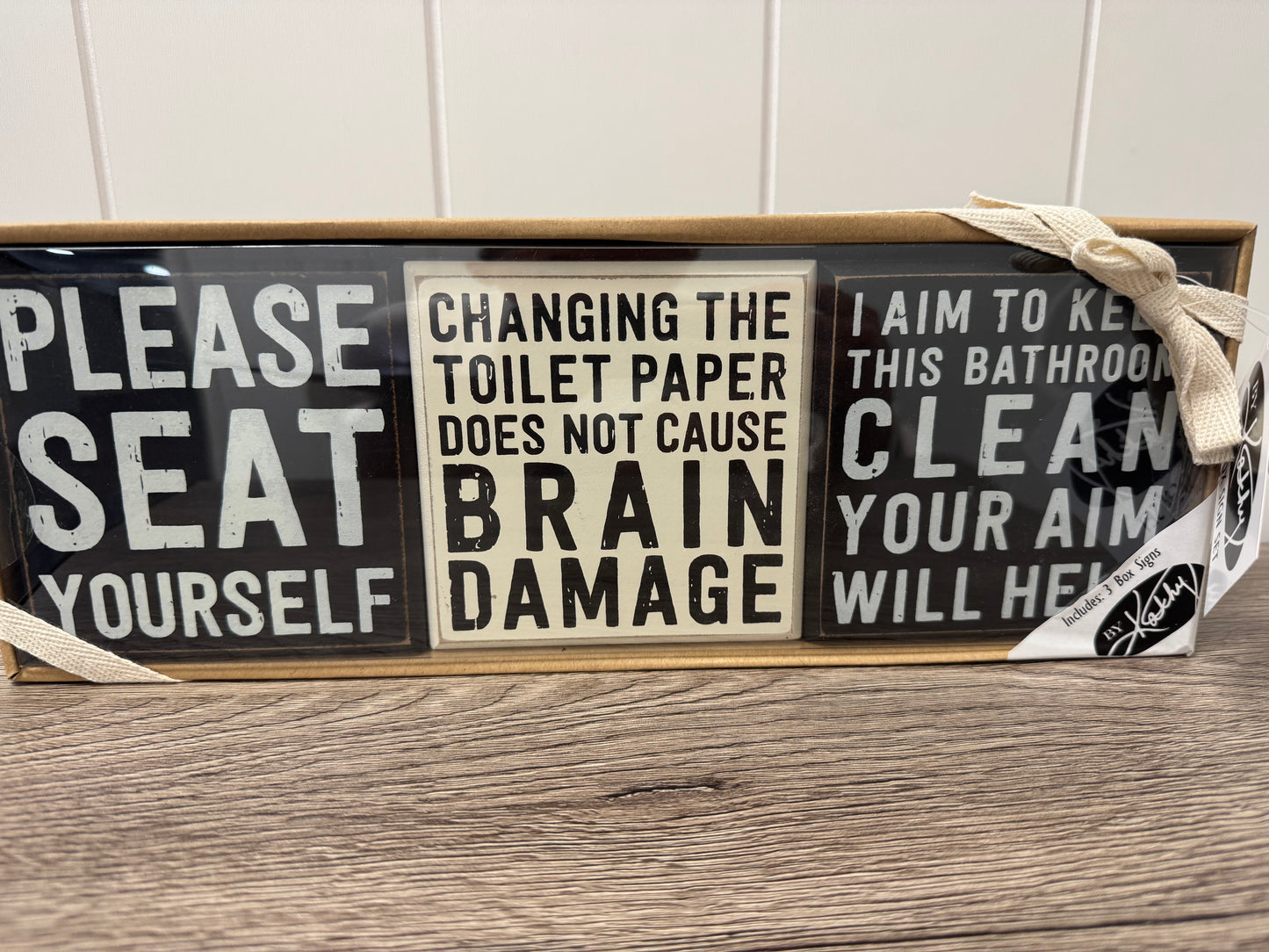 Bathroom Sign Set