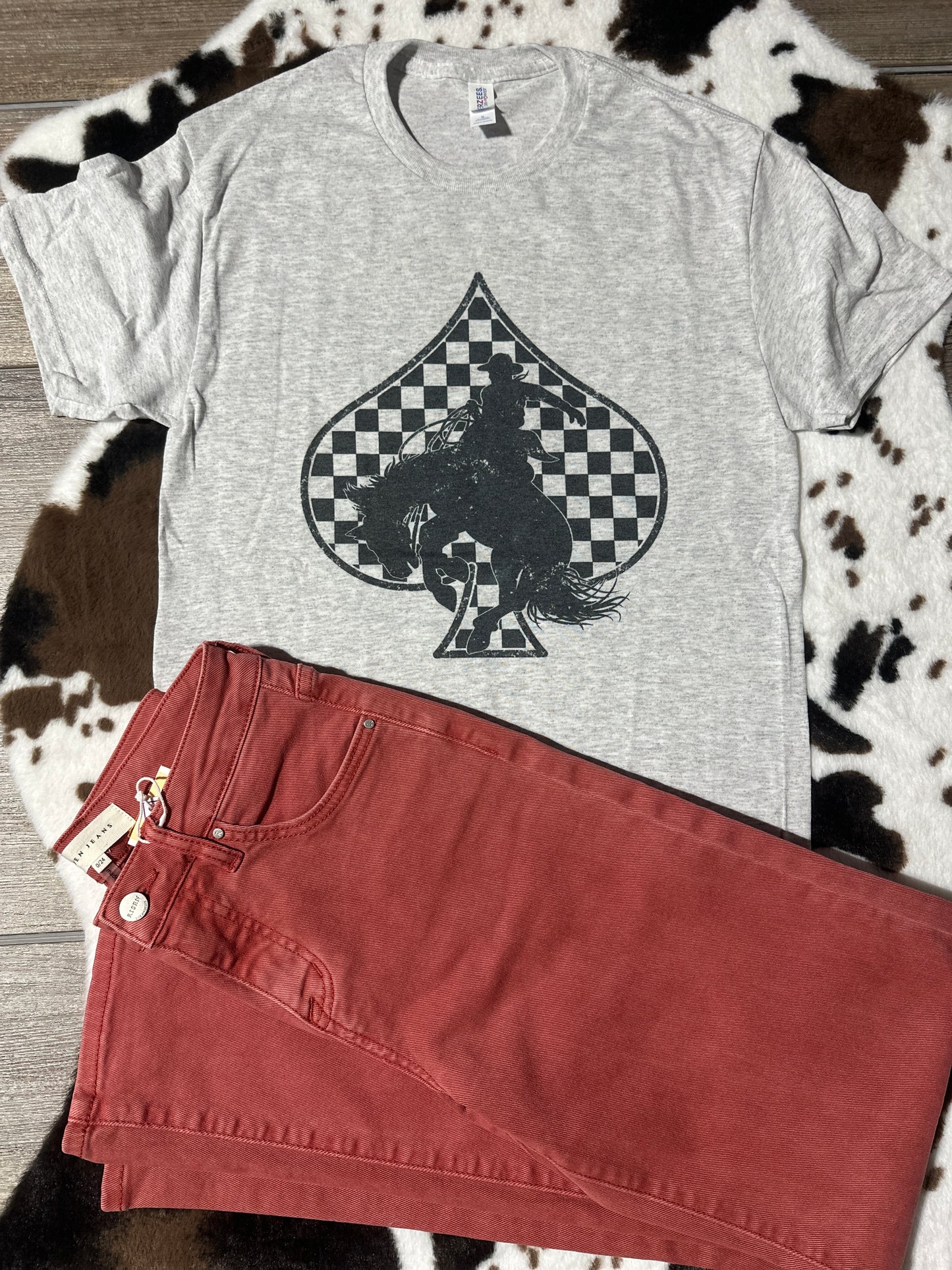 Bucking Bronco Spade Tee