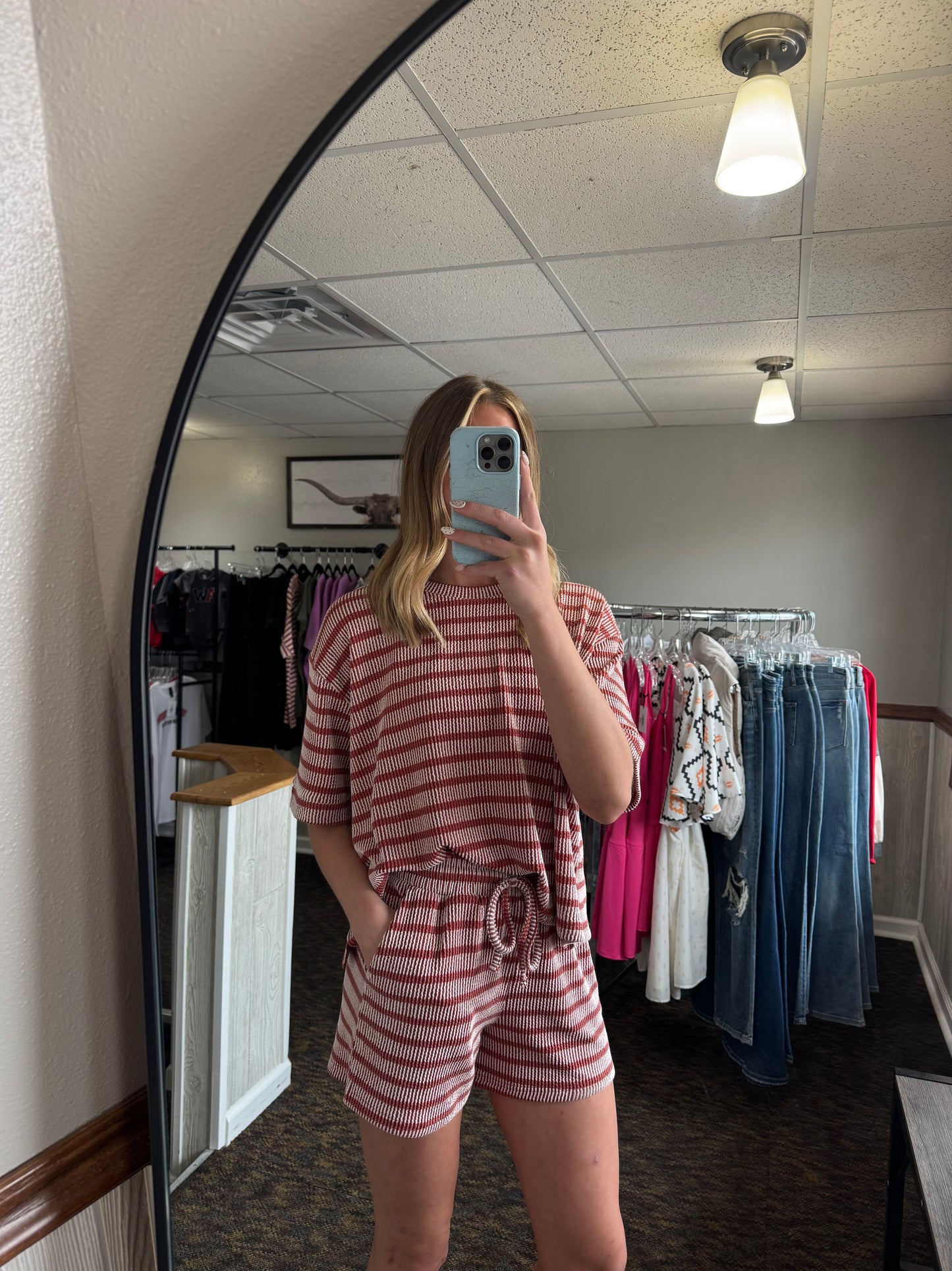 Rust Striped Set