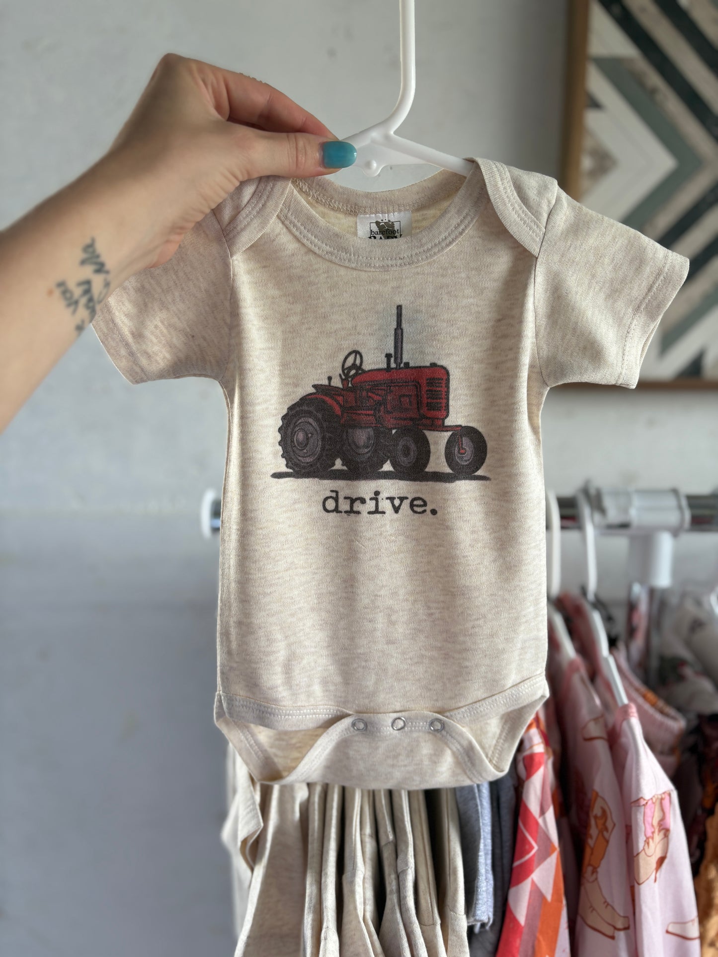 "Drive" Red Onesie