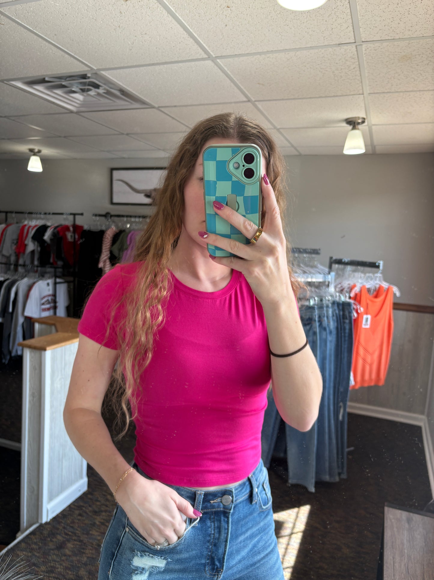 Magenta Short Sleeve