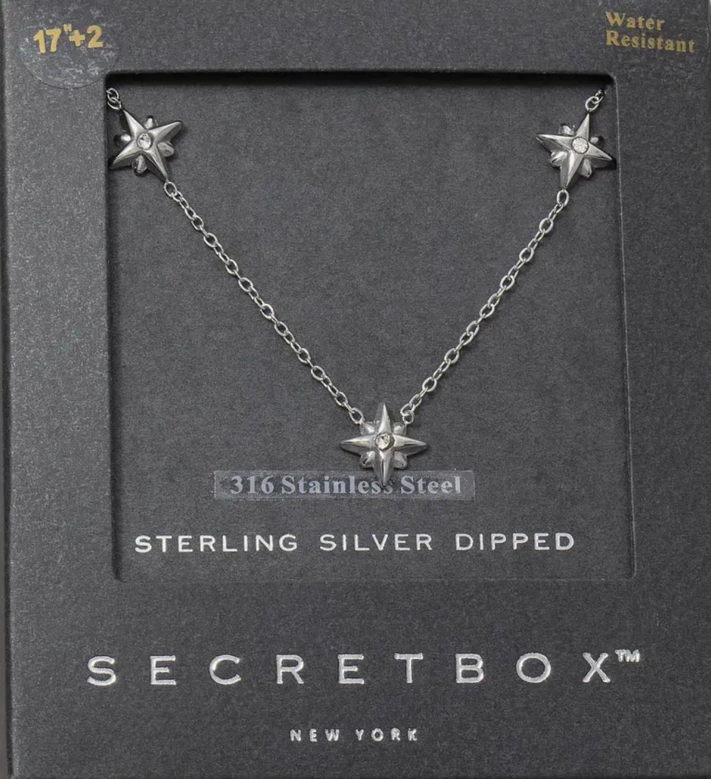 Triple Star Necklace