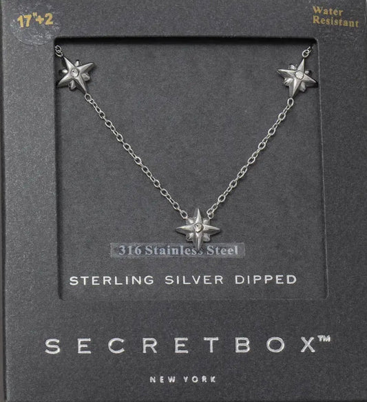 Triple Star Necklace