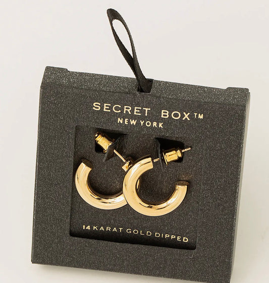 Gold dipped hoops