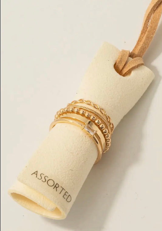 Mixed Band Ring set