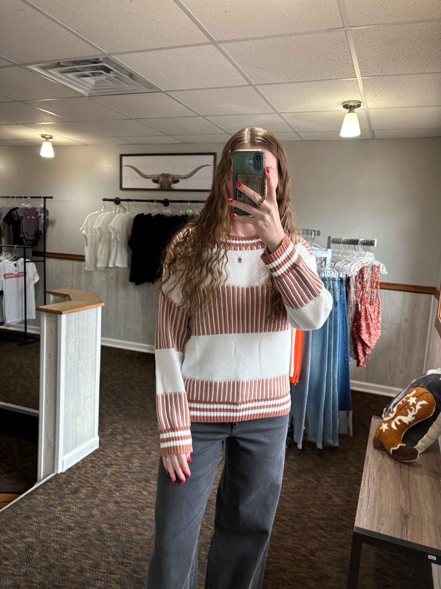 Caramel Two Tone Sweater