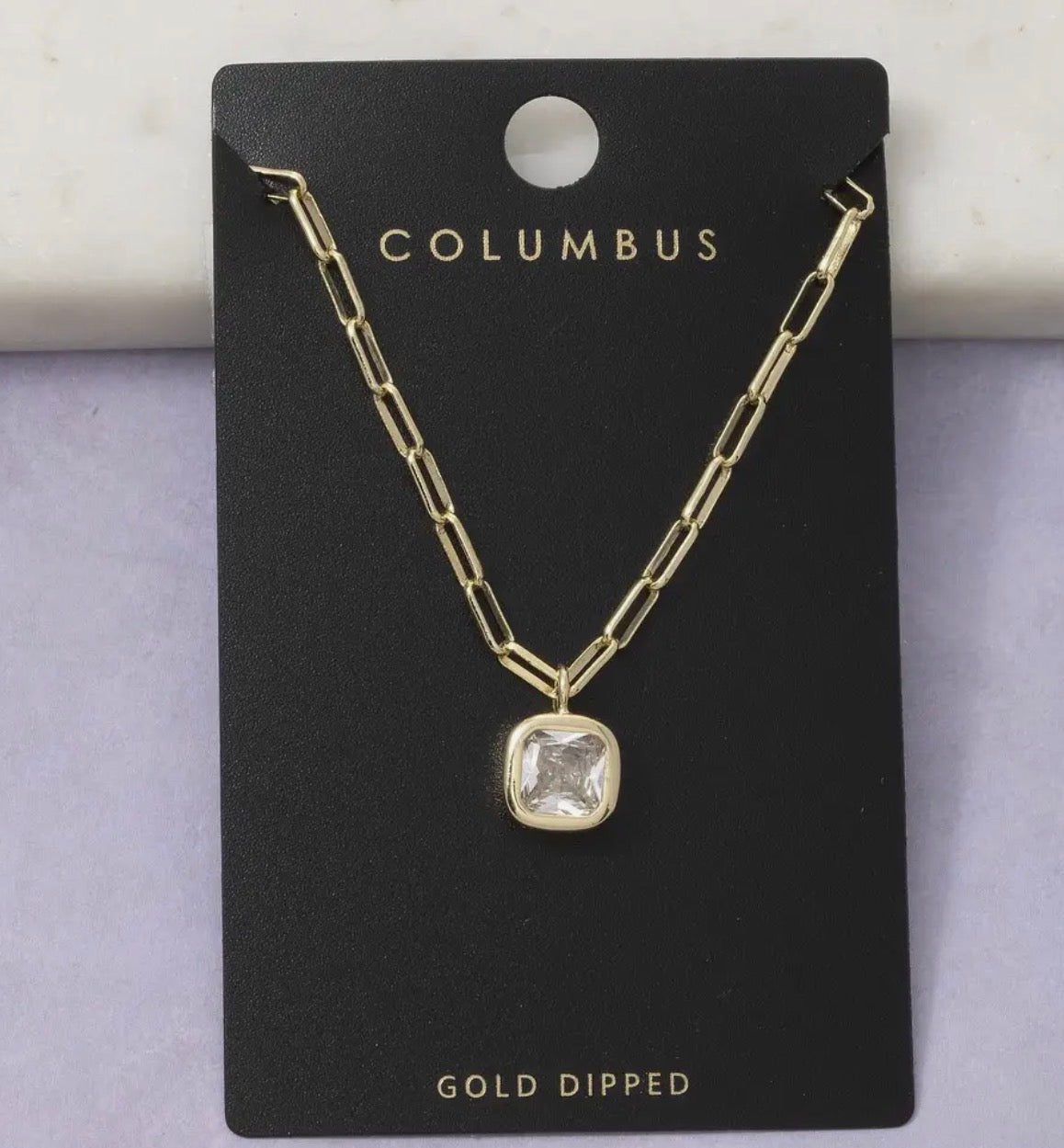Bezel Necklace