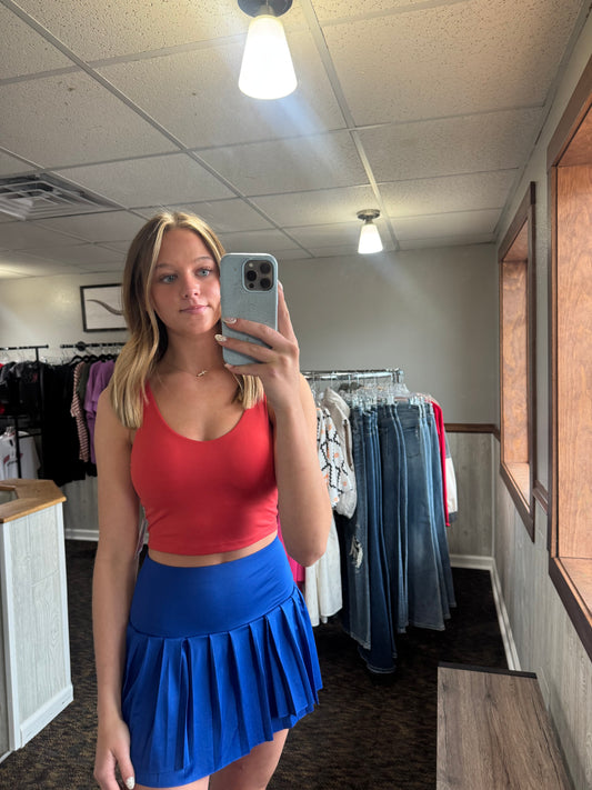 Blushed Brick Cropped Top