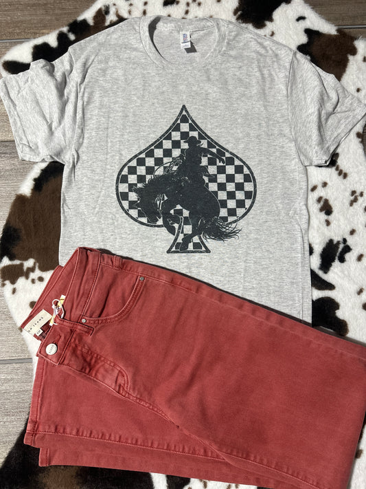 Bucking Bronco Spade Tee