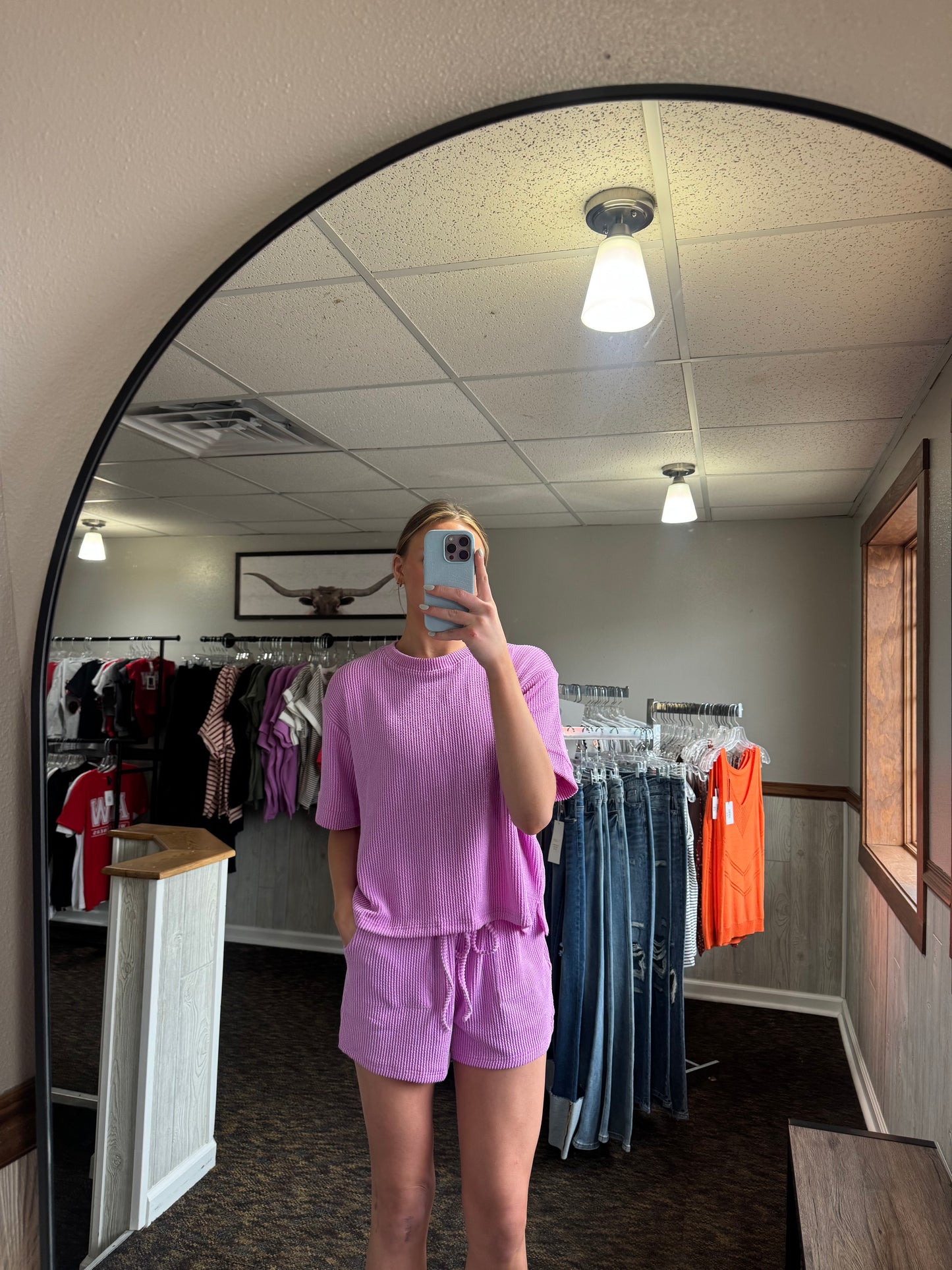 Violet Ribbed Set