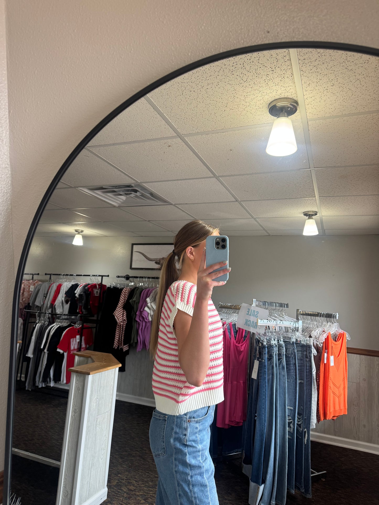 Sleeveless Striped Top