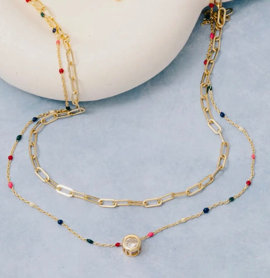 Multi- color necklace