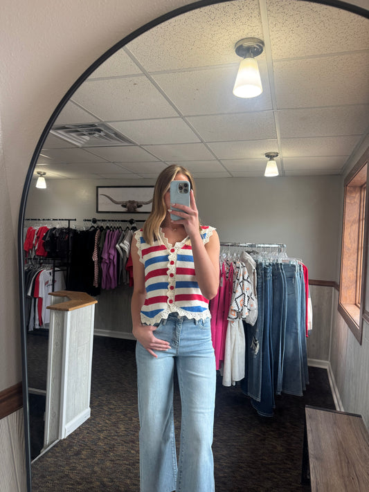 Red White Blue Vest