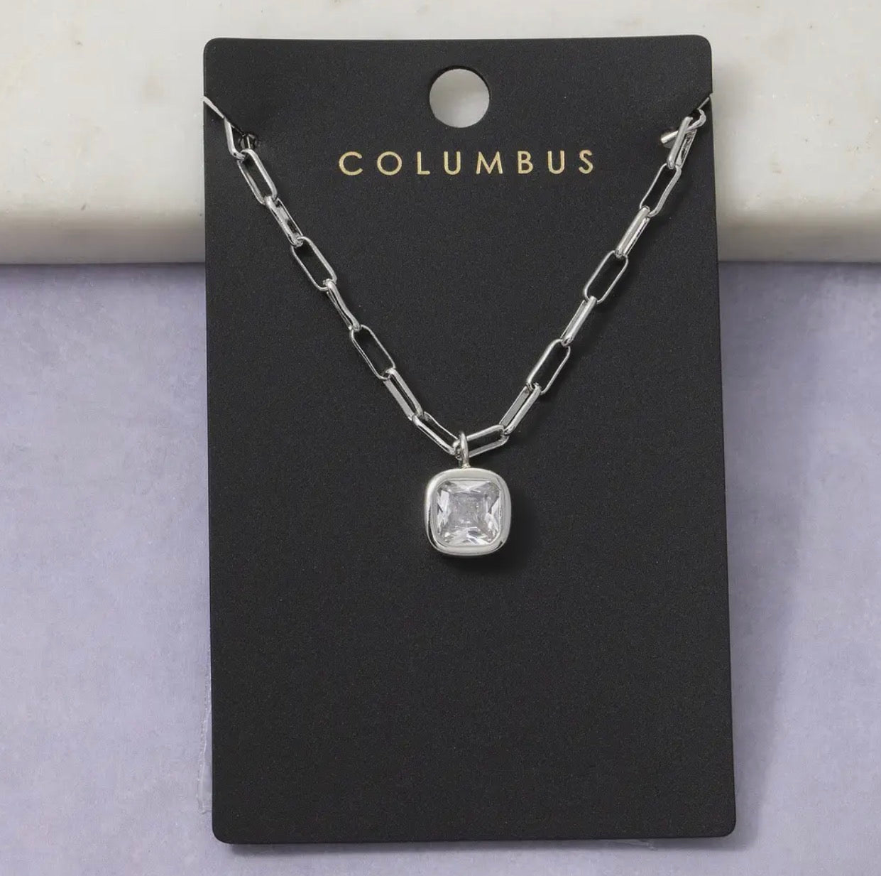 Bezel Necklace