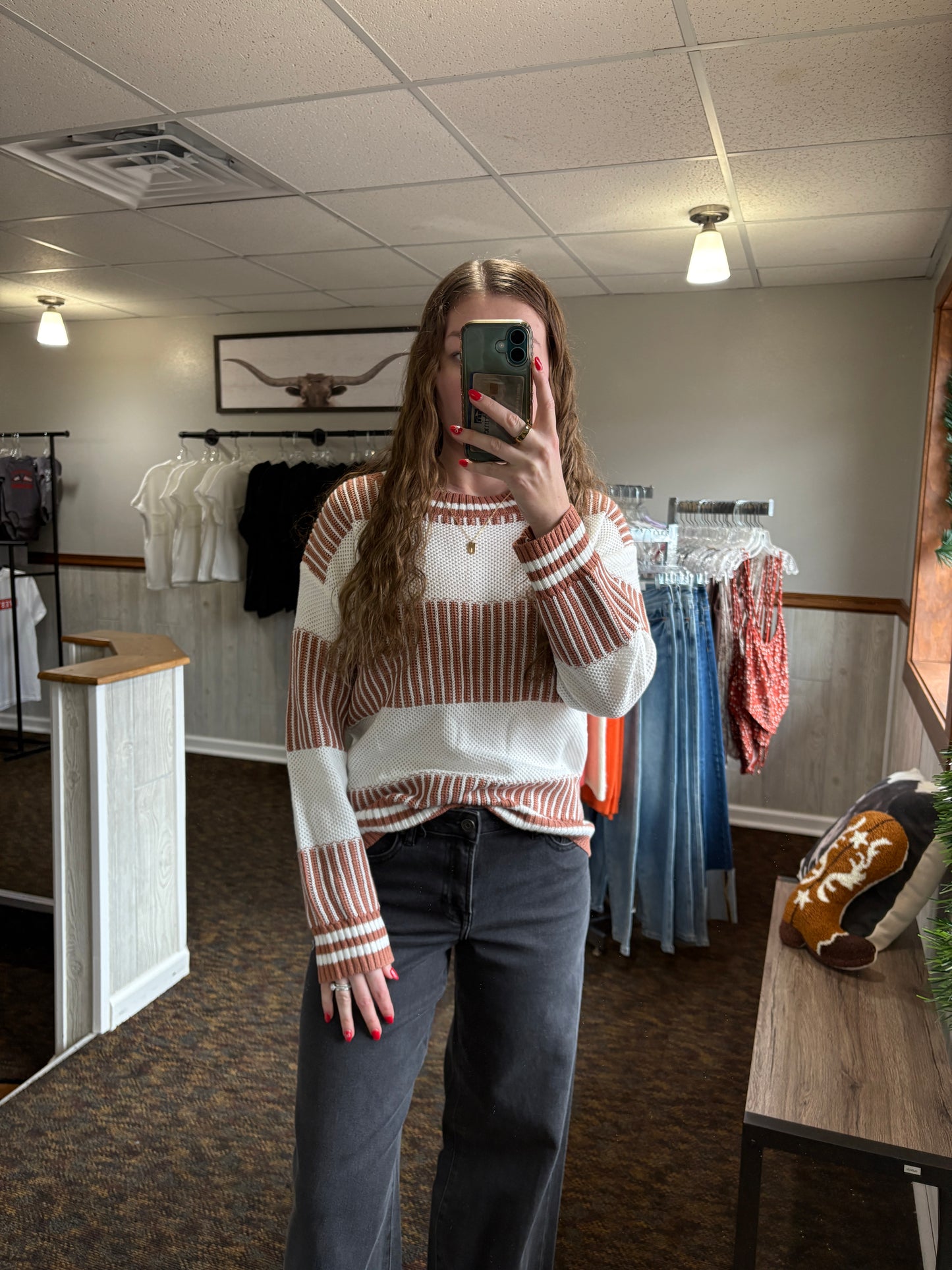Caramel Two Tone Sweater
