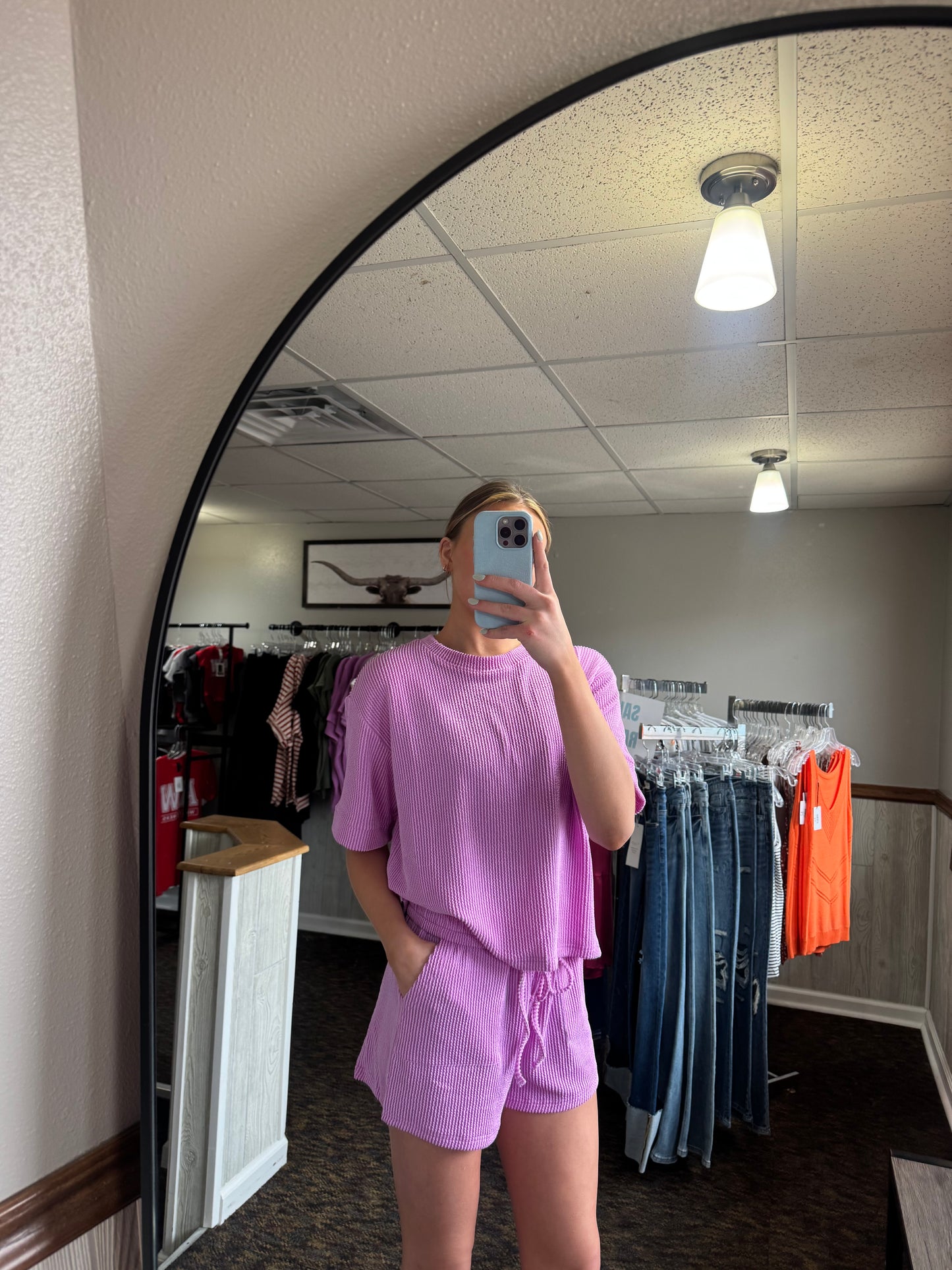 Violet Ribbed Set