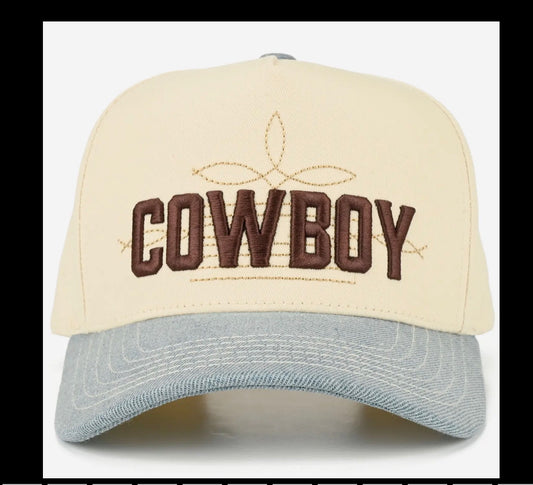 Denim Cowboy Hat