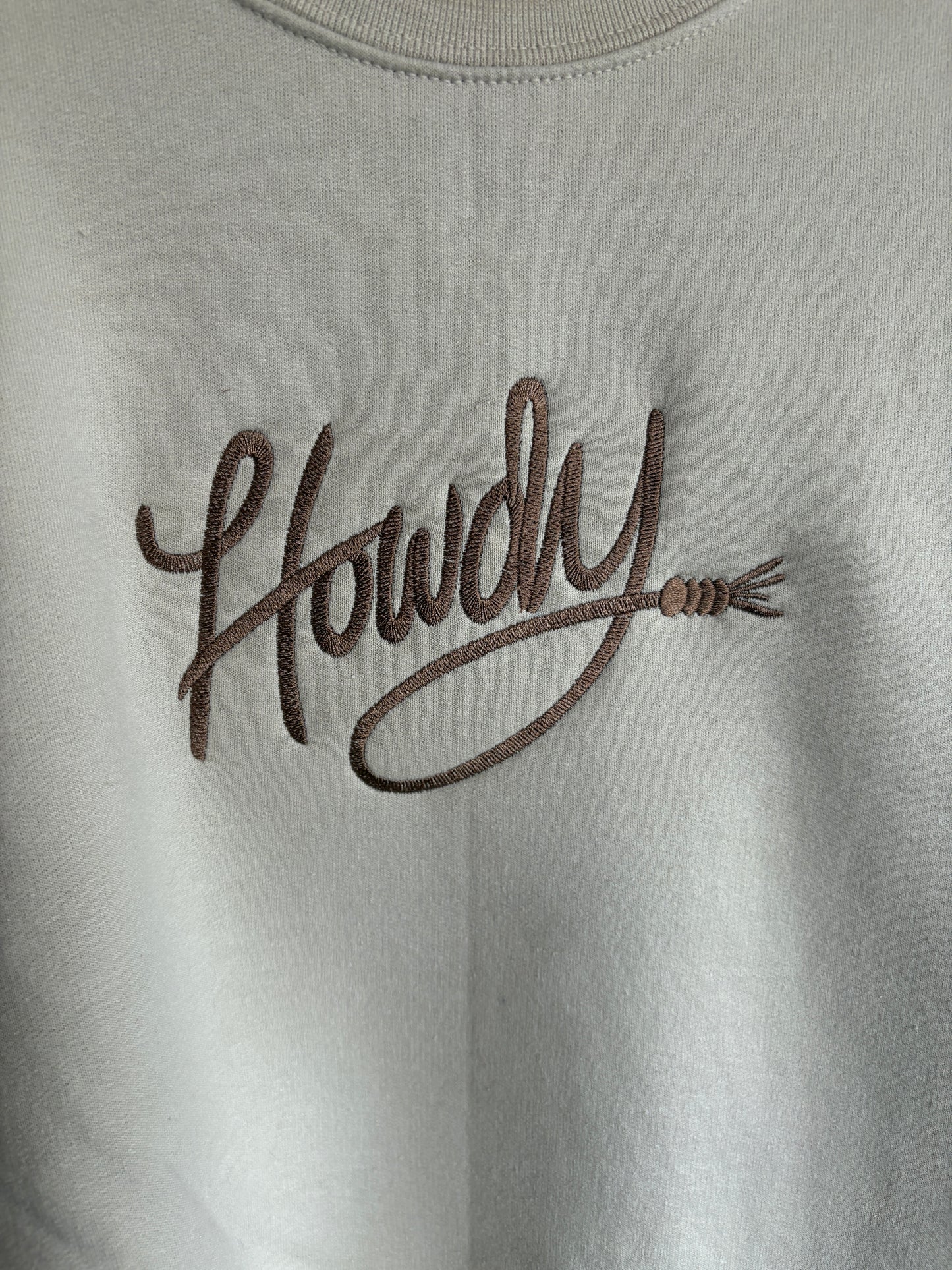 Embroidered Howdy Crew
