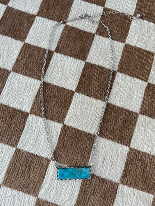 Stone Bar Necklace