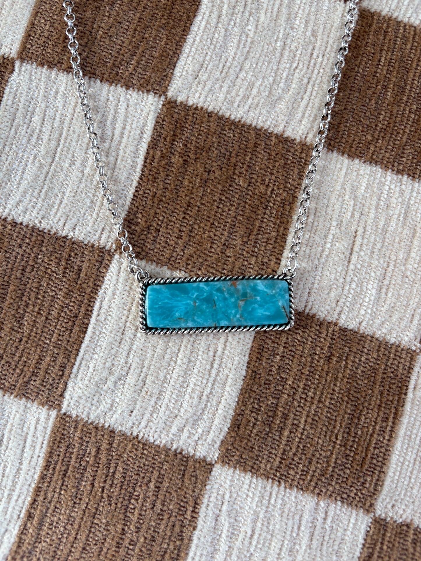 Stone Bar Necklace