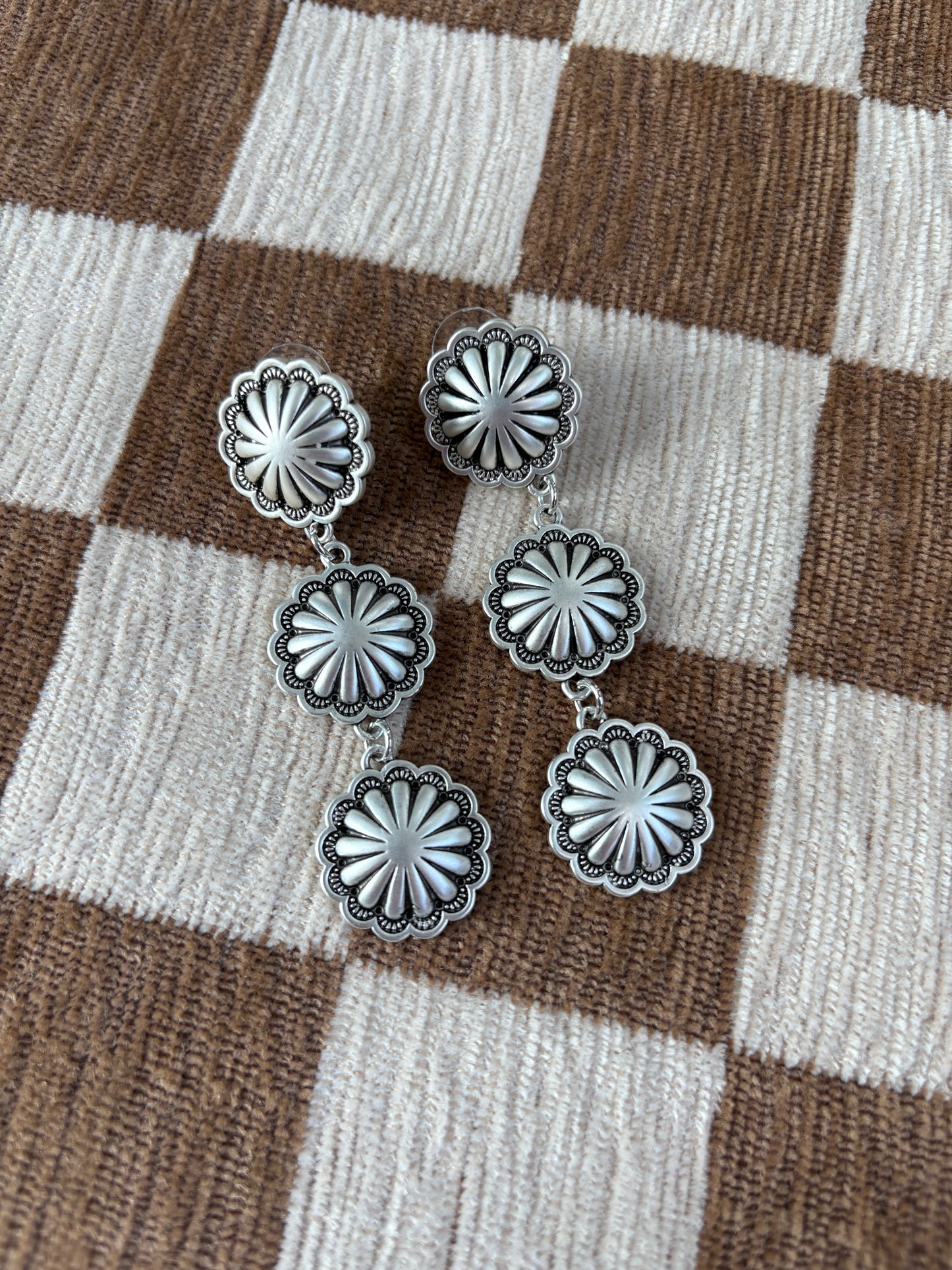 Concho Post Earrings