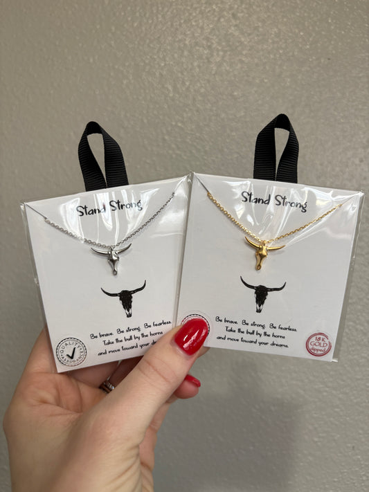 Longhorn Pendant Necklace
