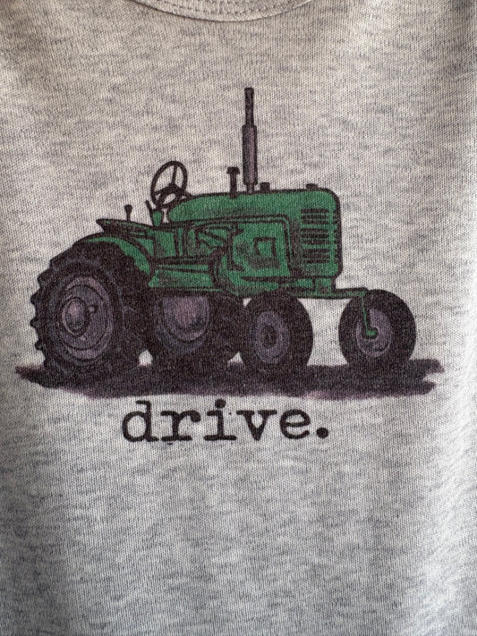 "Drive" Green Onesie/ Tee