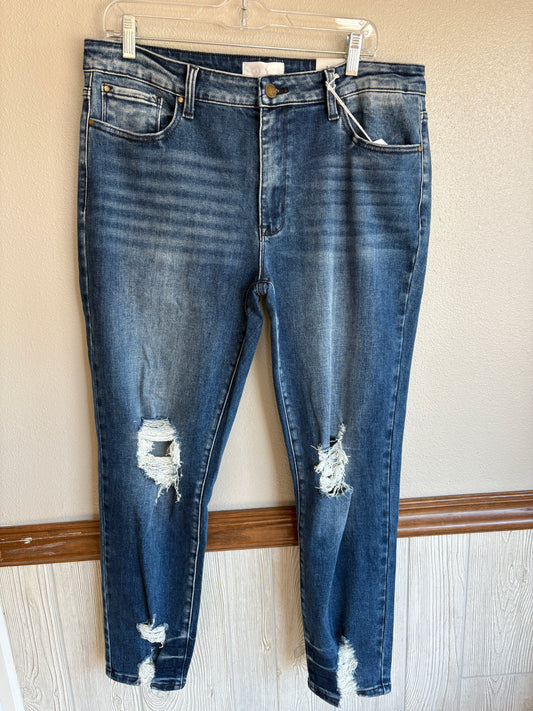 HR Ankle Skinny Jean- Plus